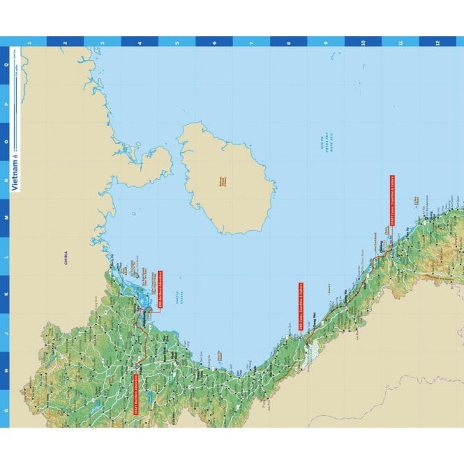 Vietnam Planning Map  Published by Lonely Planet